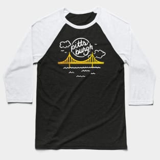 Pittsburgh Yellow Bridge Baseball T-Shirt